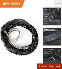 KZ ZSN PRO Earphone Upgraded Cable, 2M Long IEM Cable 4N OFC Braided Twisted ...
