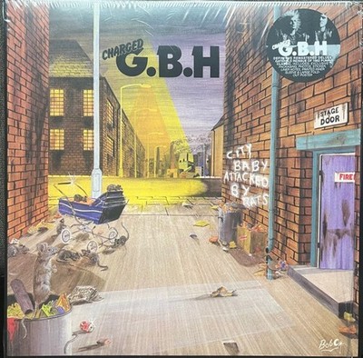 Charged G.B.H. - City Baby Attacked By Rats LP BLACK VINYL NEW GBH PUNK RECORD