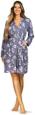 Ascafa Damen Kimono Morgenmantel Baumwolle Modal  2624102 81 - Bild 1 von 2