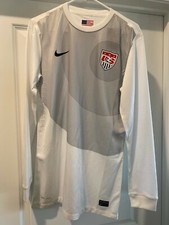 NEW NWT MENS NIKE USA UNITED STATES USMNT SOCCER JERSEY WHITE DRI-FIT M MEDIUM 