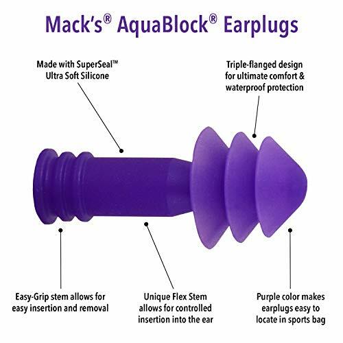 Беруши Macks Aqua Block 1 пара - Фиолетовые