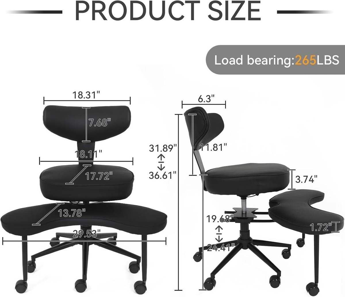 Ergonomic Meditation Chair Cross Legged Home Office ADHD