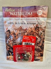 ISSUE 91 DEL PRADO RELIVE WATERLOO SET OF 2 PAINTED LEAD SOLDIERS DWA048 28MM