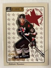 1997-98 Pinnacle Beehive AUTOGRAPH Pierre Dagenais #74 (jumbo 5"x7")