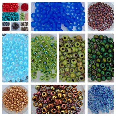 Miyuki/Toho japan. Rocailles 6/0 (4 mm) ca. 9/10g Fädeln Häkeln Basteln FARBWAHL
