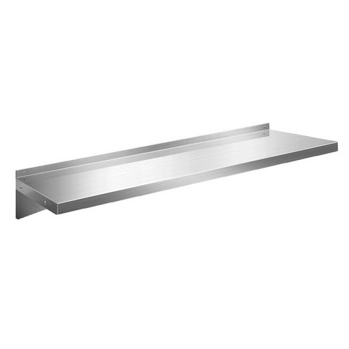 Cefito Kitchen Wall Shelf Stainless Steel Display Shelves Mounted Rack 1200mm - Picture 2 of 8