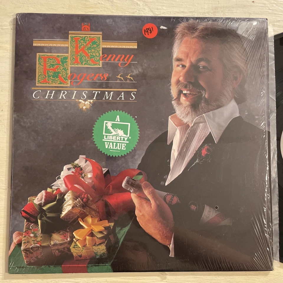 Kenny Rogers Christmas LP Liberty Holiday + Shrink M-!!!! Foto 2 de 4