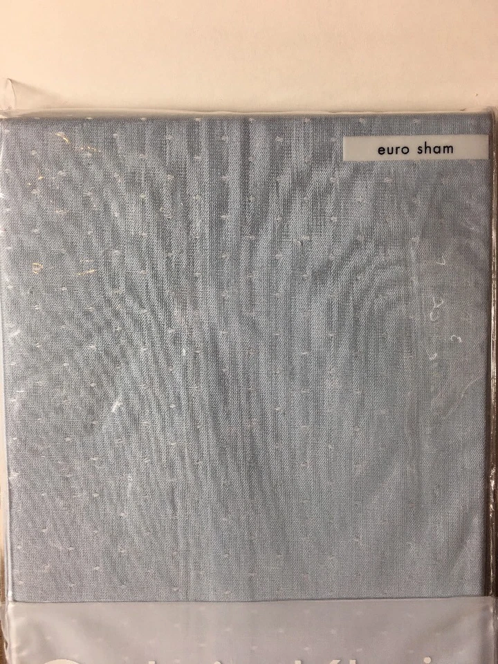 ¡¡¡NUEVO EN PAQUETE!!! ALMOHADA SHAM EURO CALVIN KLEIN PUNTO CHAMBRAY CIELO BREZO Foto 2 de 4