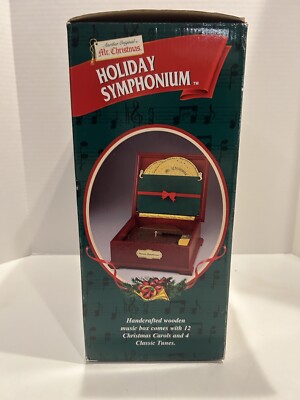 Vintage Mr Christmas Holiday Symphonium Music Box With 16 Vintage Mr Christmas Holiday Symphonium Music Box With 16