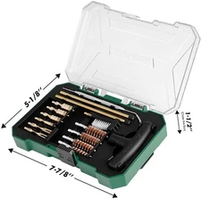 Swiss+Tech 16PC Handgun Cleaning Kit Universal Cleaning Rod Bore Brushes w/ Case