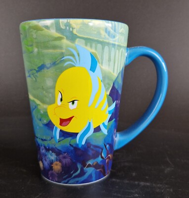Disney Store Tasse / Kaffeebecher - Arielle Mermaid - Fabius / Flounder - 11 cm