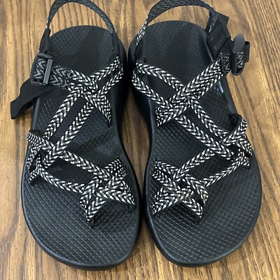 Chacos Womens Sandals Z Cloud Double Strap Black White J106266w