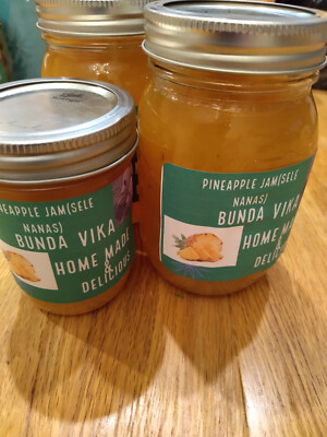 organic pineapple jam, homemade, USA seller 16oz 