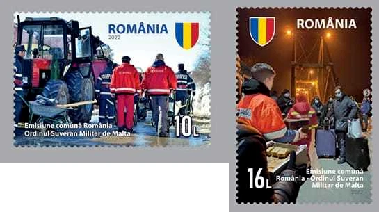 2022 90° ann. relazioni diplomatiche con SMOM - Romania - serie 2v