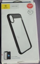  iPhone X,  Baseus Suthin Transparent Case, Black