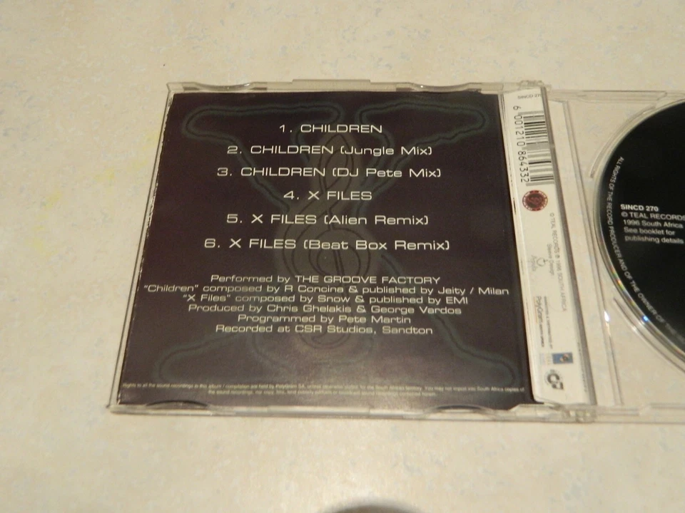 The Groove Factory X Files - Children - The Remixes CD singles - Image 2 of 2