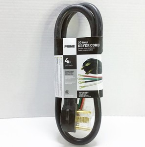 Prime Rdl 3 Pole 4 Wire Srdt 30a 125 250 Dryer Cord 4ft Nema 14 30r Ebay