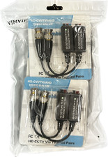 VIMVIP HD-CVI/TVI/AHD Split Joint HD Video Balun - 4 Pairs