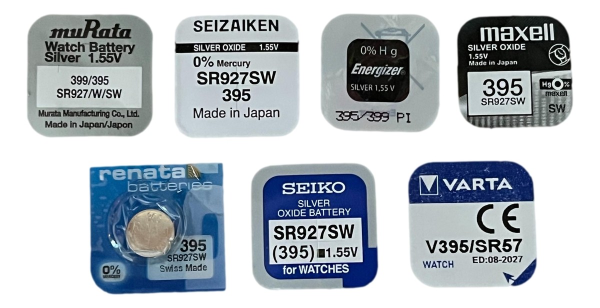 Batteria Orologi Batteria Renata 399 SR927W 1,55 V Argento