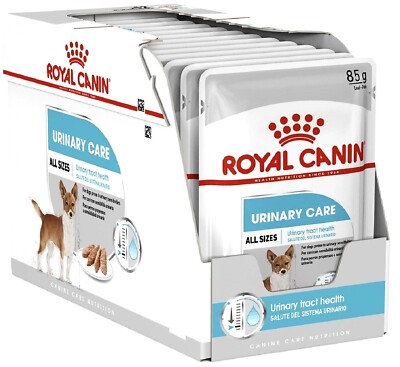 12 x ROYAL CANIN URINARY POUCHES 85G premium wet dog food rc urine