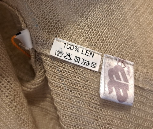 AB Nahlik Linen Bolero Cardigan in Shimmer Neutral - Picture 3 of 3