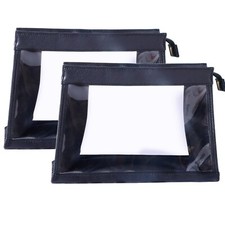 SANHECUN Women Travel Toiletry Bag Make Up Bag Cosmetic Essentials Transparen...