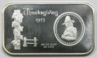 1973 Thanksgiving Madison Mint .999 Fine Silver Bar 1 Troy oz