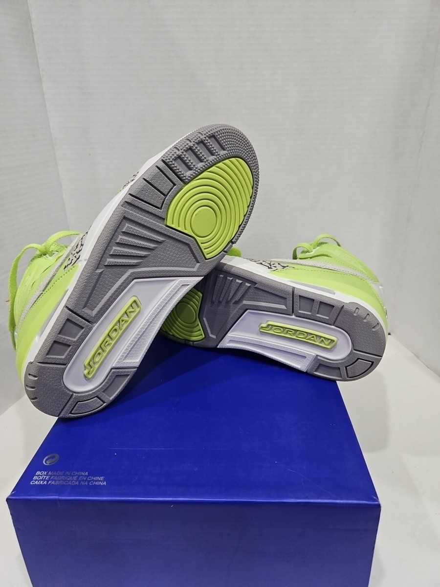 DON C × NIKE JORDAN LEGACY \"Ghost Green\" Buy Just Don x Jordan Legacy 312 'Ghost Green' - AQ4160 301