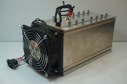 Semikron LARGE Heat Sink with NMB 4715MS-23T-B5A, 230 VAC Fan Elmwood thermostat