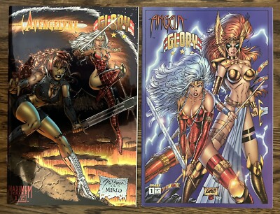 Maximum Press Avengelyne Glory #1 Chromium 1995 Angela Liefeld Image 1996 NM
