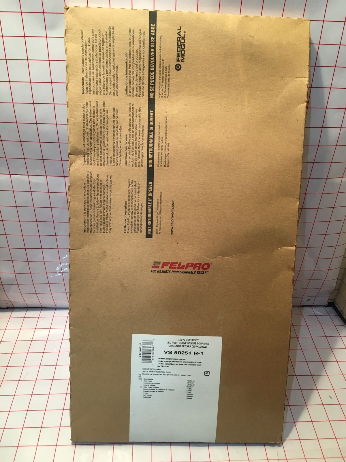 FelPro VS 50251 R1 Engine Valve Cover Gasket Set eBay