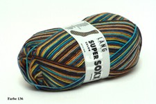 Lang Yarns Super SOXX color 100g, 4-fädig, Sockengarn, verschiedene Farben