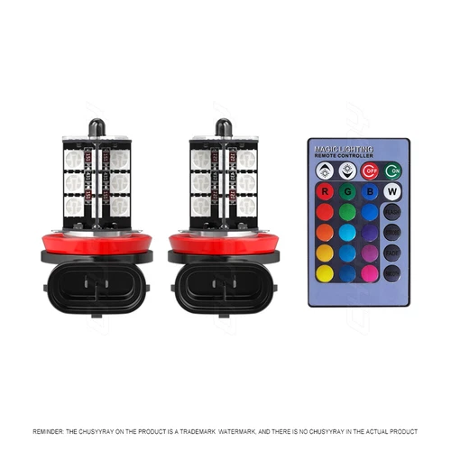 H11/H8 Multi-Color LED Bulbs with Wireless IR Remote For Fog Light Driving Lamp - Picture 5 of 13