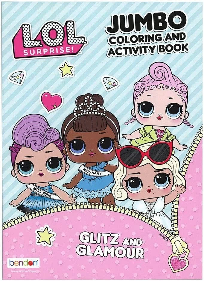 Bundle of LOL Dolls Puzzles Coloring Book and Stickers Jigzaw Puzzle Party Favor - Image 4 of 4