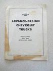 Original 1947 Chevrolet Advance design trucks booklet - 3105 Panel 3804 pickup