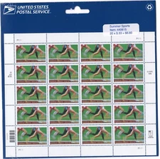 Scott #3397 Summer Sports (Marathon) Full Sheet of 20 Stamps - Sealed