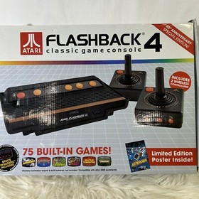 Atari Flashback 4 Classic Game Console 75 Games Limited Edition Poster Inside