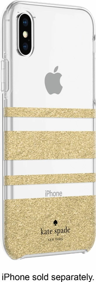 NUEVA Funda protectora Kate Spade NY (Oro Charlotte) para Apple® iPhone® XS MAX Foto 3 de 3