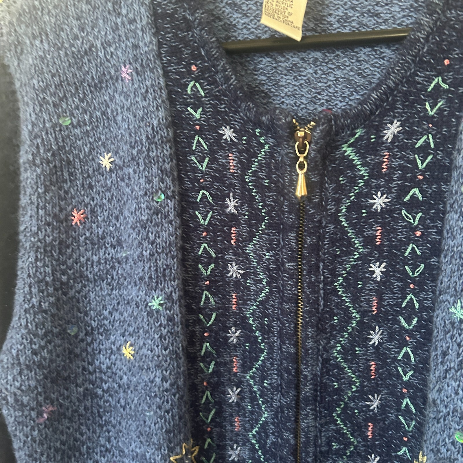 Vintage Napa Valley Petite Zip Up Cardigan Size M-Very Nice!