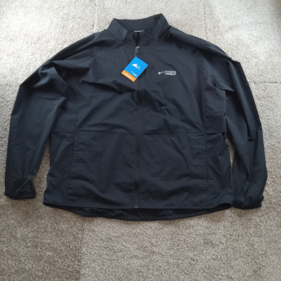 Columbia Montrail Jacket Mens XXL Black Full Zip Endless Trail Wind Shell