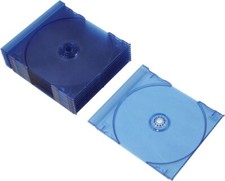  10 CD Trays - New Standard Replacement Inserts Colored Frosted Blue CDIS80FB