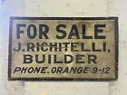 Beautiful antique original wood sign