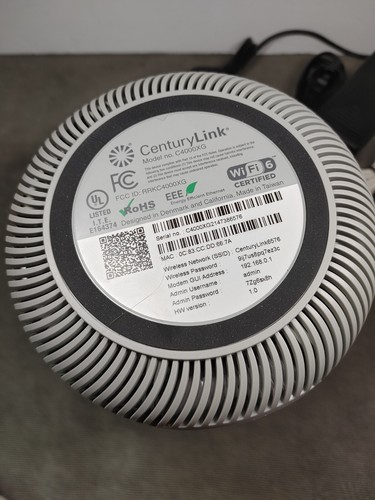 CenturyLink Fiber Wireless Router Modem Combo - C4000XG - Includes Power Cord - Picture 5 of 5