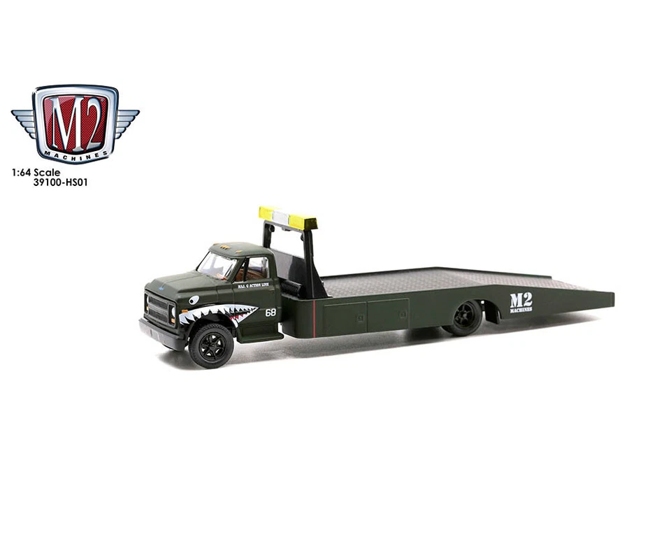 Camión Chevrolet C60 1968 plataforma plana M2 1:64 MAJ.G Action Line 39100-HS01-P2 Foto 3 de 4