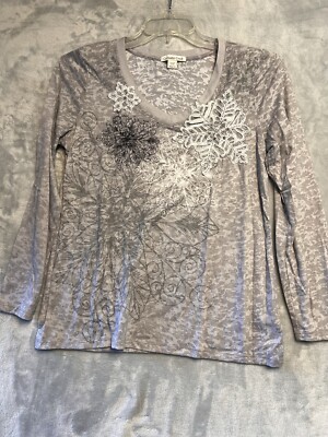 Cold water Creek Womens Long Sleeve Shirt Size M