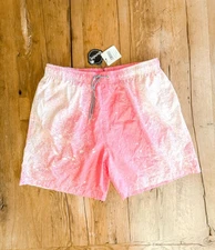 NWT! Boardies Spray Paint Pink White Pool Party Beach Swim ShortsTrunks, Size XL