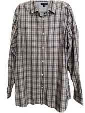 Banana Republic Men's Size 2XL Button Down Shirt Non Iron Tailored Slim Fit Tall