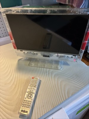 RCA 15'' Retro Gaming Television Clear Jail Prison HD TV LED WITH SPEAKERS HDMI