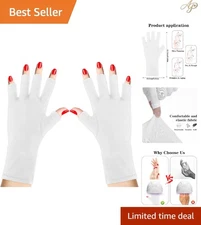UV Hand Gloves for Nails,Short Style Gloves for Nails UV Light,Professional F...
