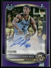 2025-26 Bowman #CPA-CR Chase Ross Chrome Autographs Purple Refractor #/250